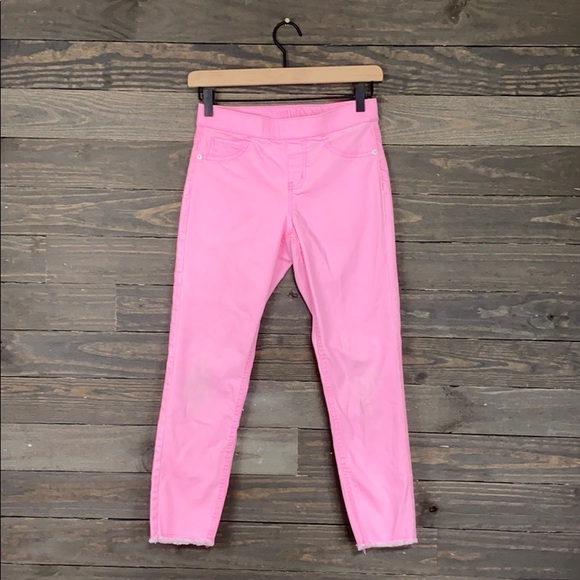 Justice Other - Justice Pink Raw Hem Jeggings